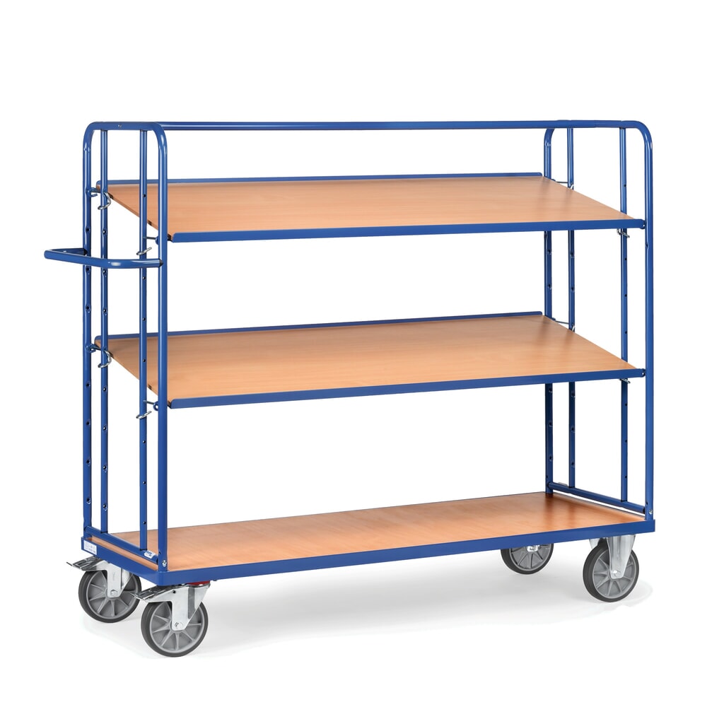 Etagewagen fetra® voor eurobakken, draagvermogen 500 kg, 3 etages van 1.250 x 610 mm Productafbeelding nr. 4: Etagewagen fetra® voor eurobakken, draagvermogen 500 kg, 3 etages van 1.250 x 610 mm