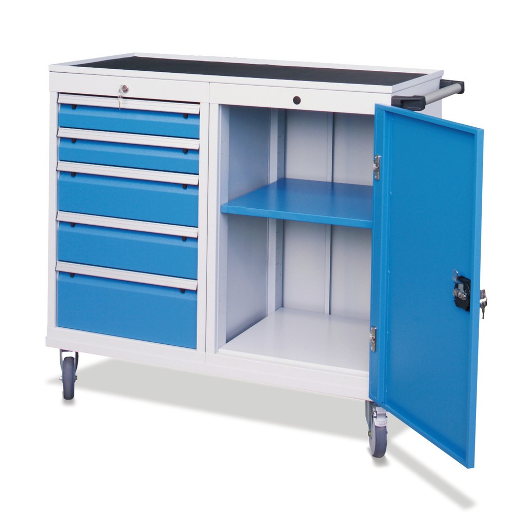 Product afbeelding: Kastwagen, kast, 5 lades, cap. 500 kg