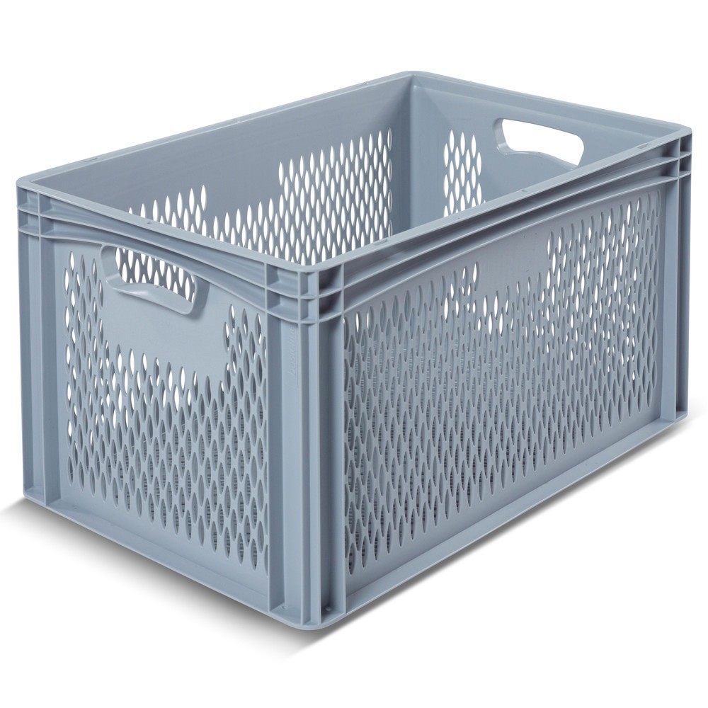 Product afbeelding: Euro-stapelbak BASIC, wanden en bodem opengewerkt, 64,5 liter