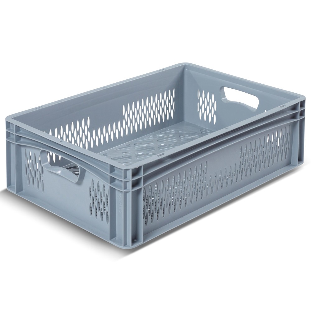 Productafbeelding nr. 1: Euro-stapelbak BASIC, wanden en bodem opengewerkt, 35,6 liter