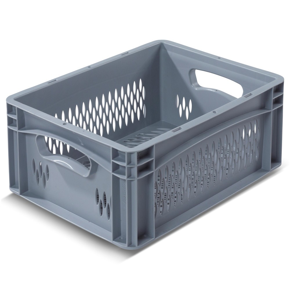 Product afbeelding: Euro-stapelbak BASIC, wanden en bodem opengewerkt, 15,9 liter