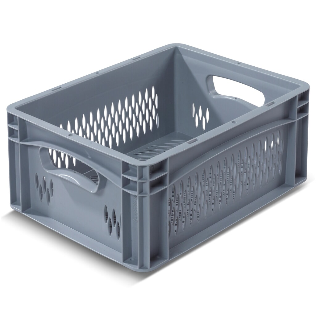 Alpha Eurobox van PP met geperforeerde wanden, 15,9 liter, hxbxd 170 x 400 x 300 mm Product afbeelding: Alpha Eurobox van PP met geperforeerde wanden, 15,9 liter, hxbxd 170 x 400 x 300 mm