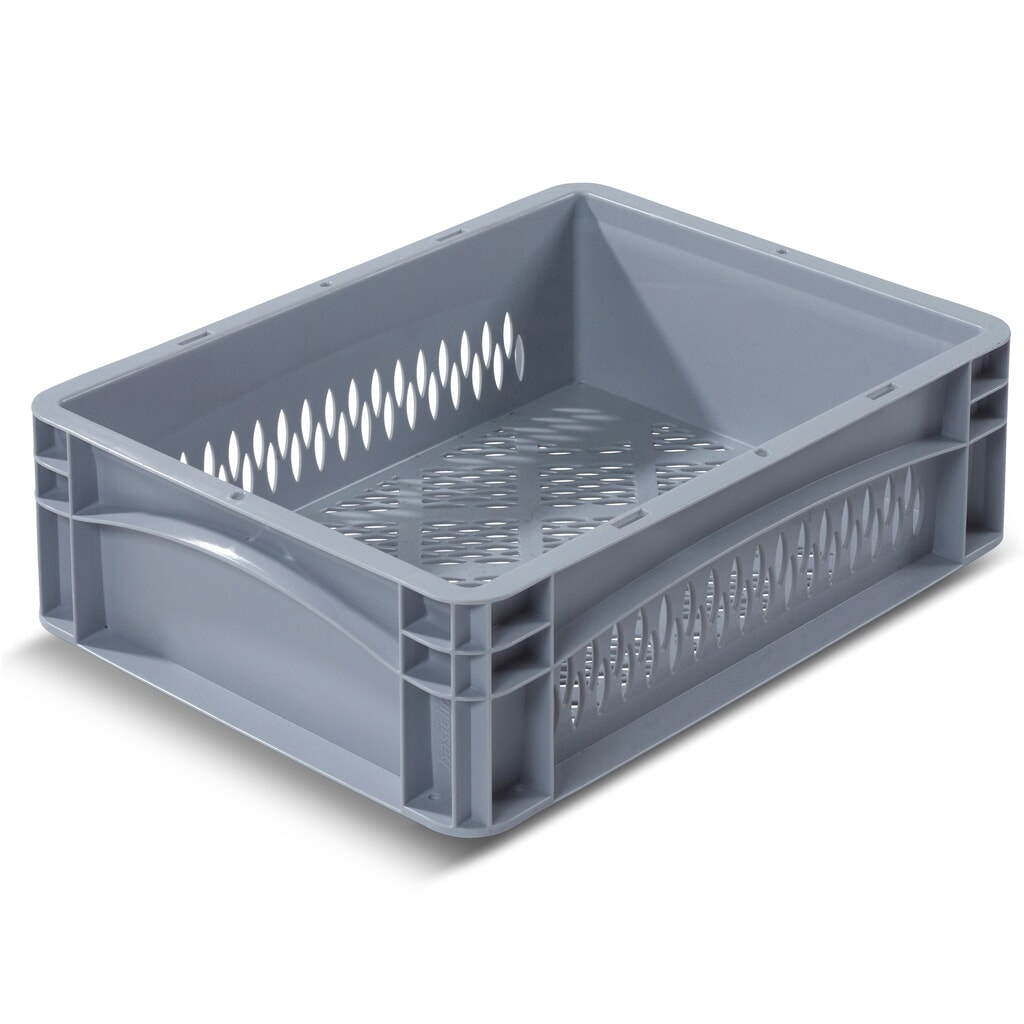 Product afbeelding: Alpha Eurobox van PP met geperforeerde wanden, 11,2 liter, hxbxd 120 x 400 x 300 mm