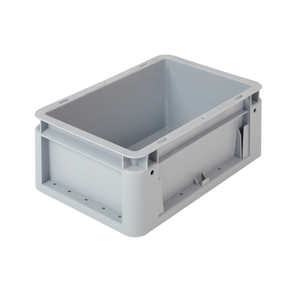 Productafbeelding nr. 1: Alpha Eurobox premium van PP met gesloten wanden, hxbxd 120 x 300 x 200 mm, mgrijs