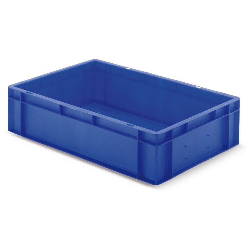 Product afbeelding: Euro-stapelbak, wanden + bodem gesloten, 33 liter, blauw