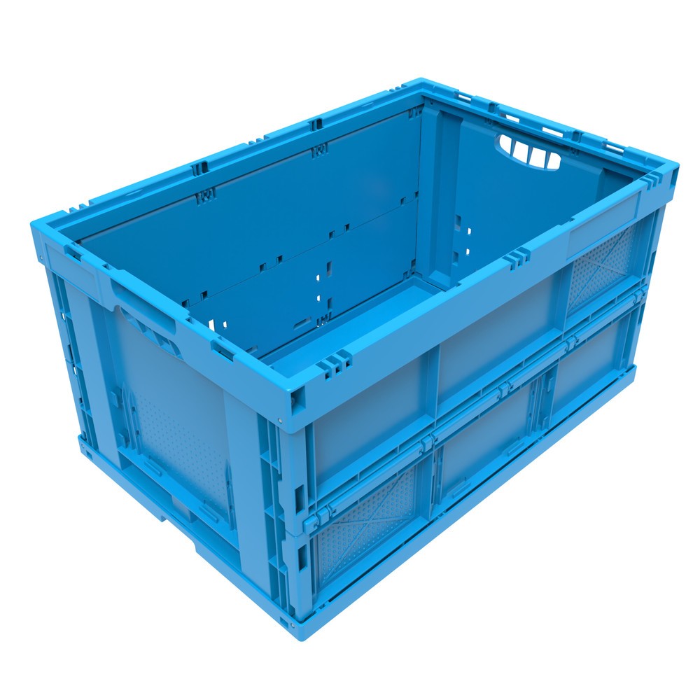 Product afbeelding: Euronorm-vouwbak Premium, 68 liter, blauw