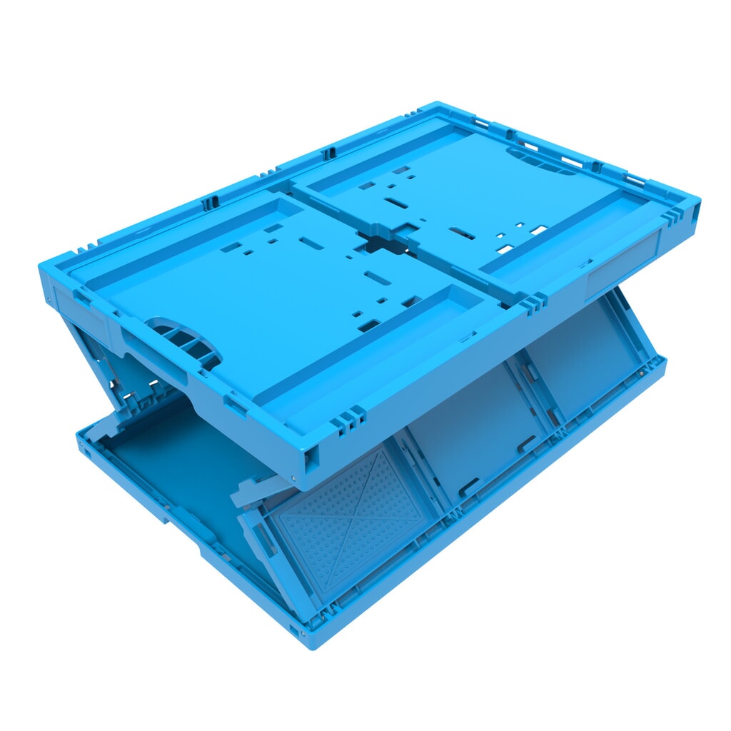 Euronorm-Eurobox premium, 68 liter, gentiaanblauw Productafbeelding nr. 2: Euronorm-Eurobox premium, 68 liter, gentiaanblauw