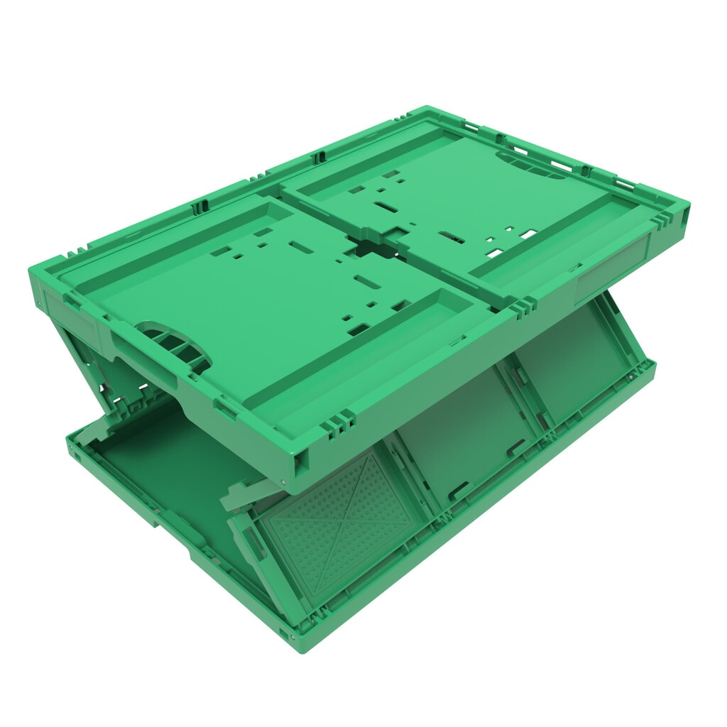 Euronorm-Eurobox premium, 68 liter, groen Productafbeelding nr. 2: Euronorm-Eurobox premium, 68 liter, groen