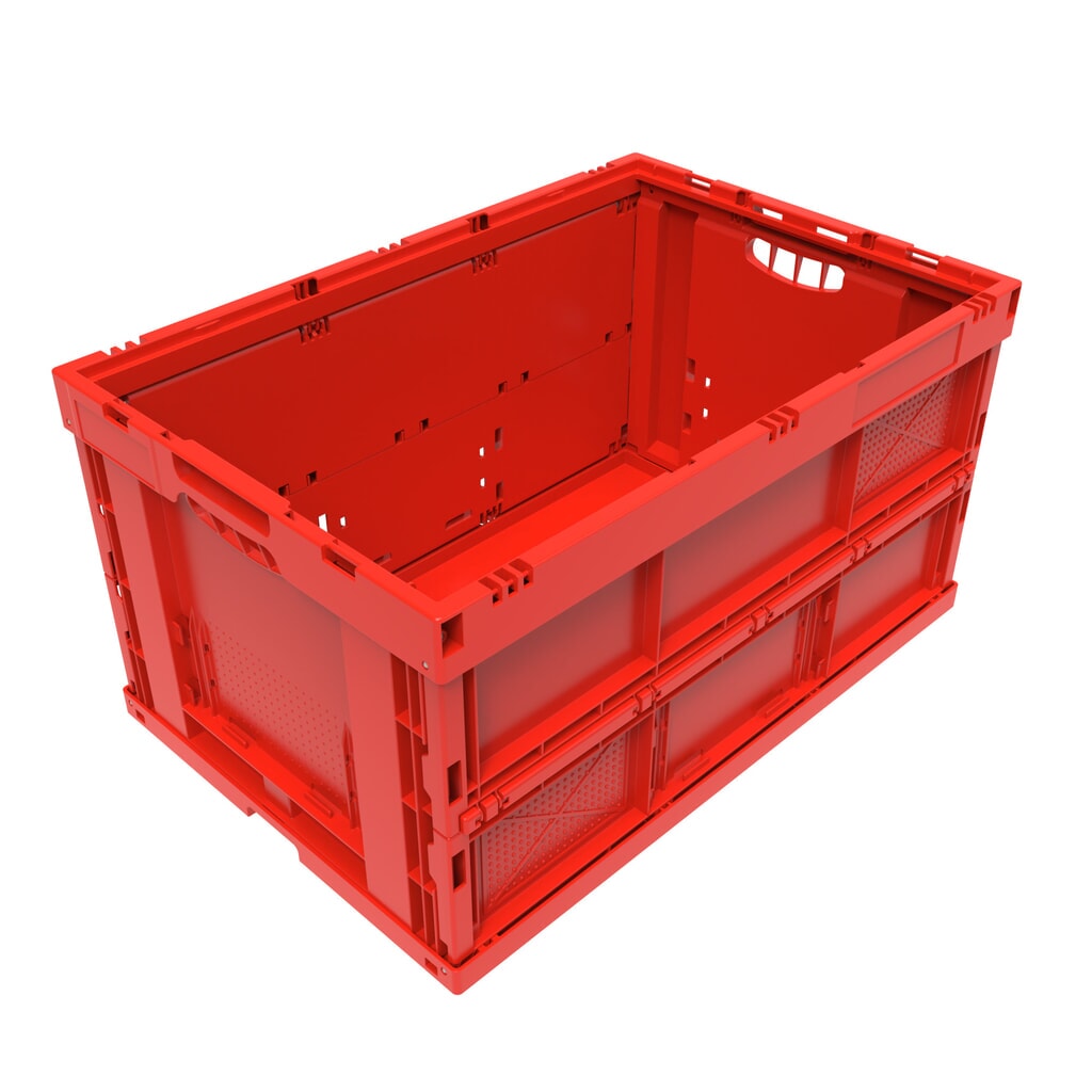 Euronorm-Eurobox premium, 68 liter, rood Product afbeelding: Euronorm-Eurobox premium, 68 liter, rood