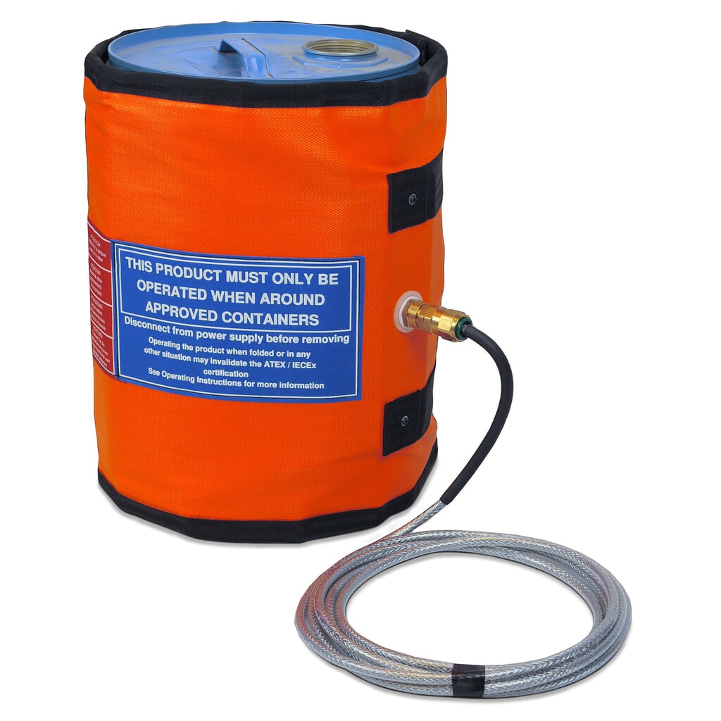 Explosieveilige verwarmingsmantels voor stalen en kunststof vaten van 50 / 60 liter Product afbeelding: Explosieveilige verwarmingsmantels voor stalen en kunststof vaten van 50 / 60 liter