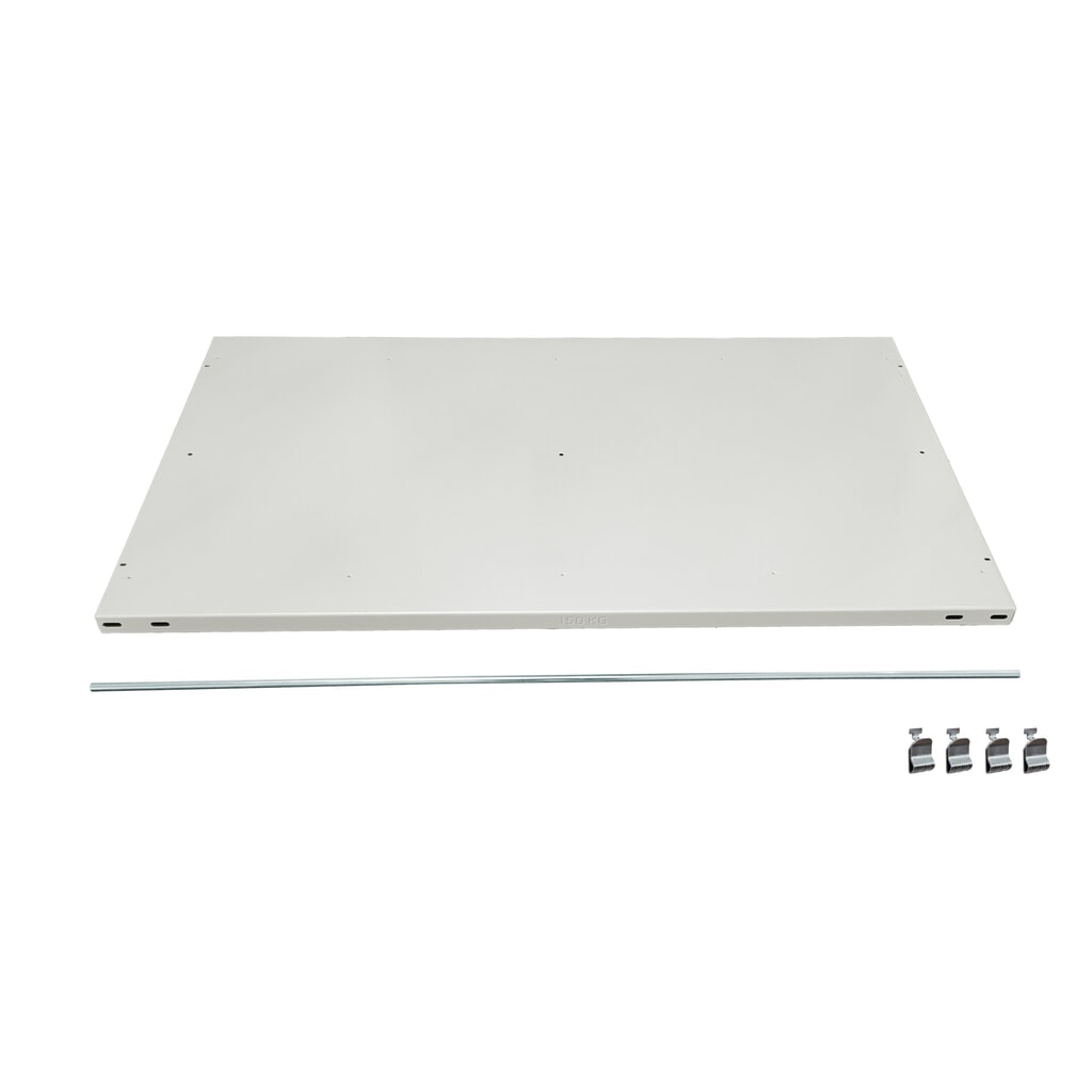 Product afbeelding: Extra legplank voor archiefkast SCHULTE in zwart, met eindaanslagen, b x d 1.300 x 600 mm