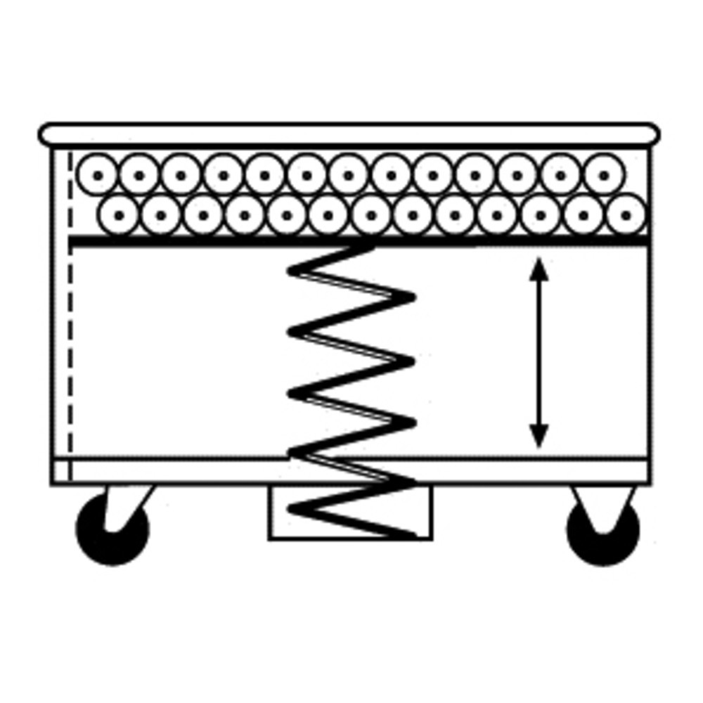 Productafbeelding nr. 3: Wagen met verende bodem, aluminium, volume 615 l