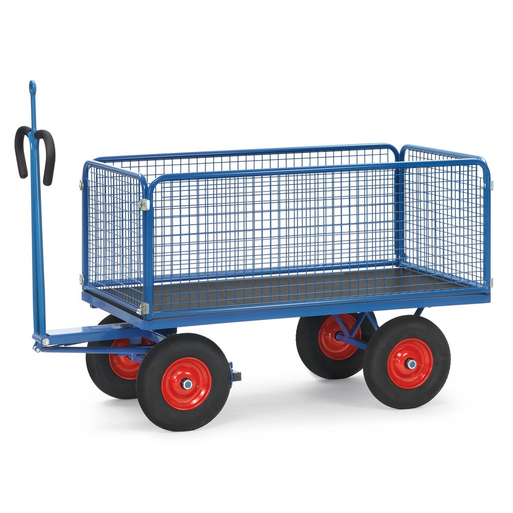 Handtrekwagen fetra® met draadgaaswanden
