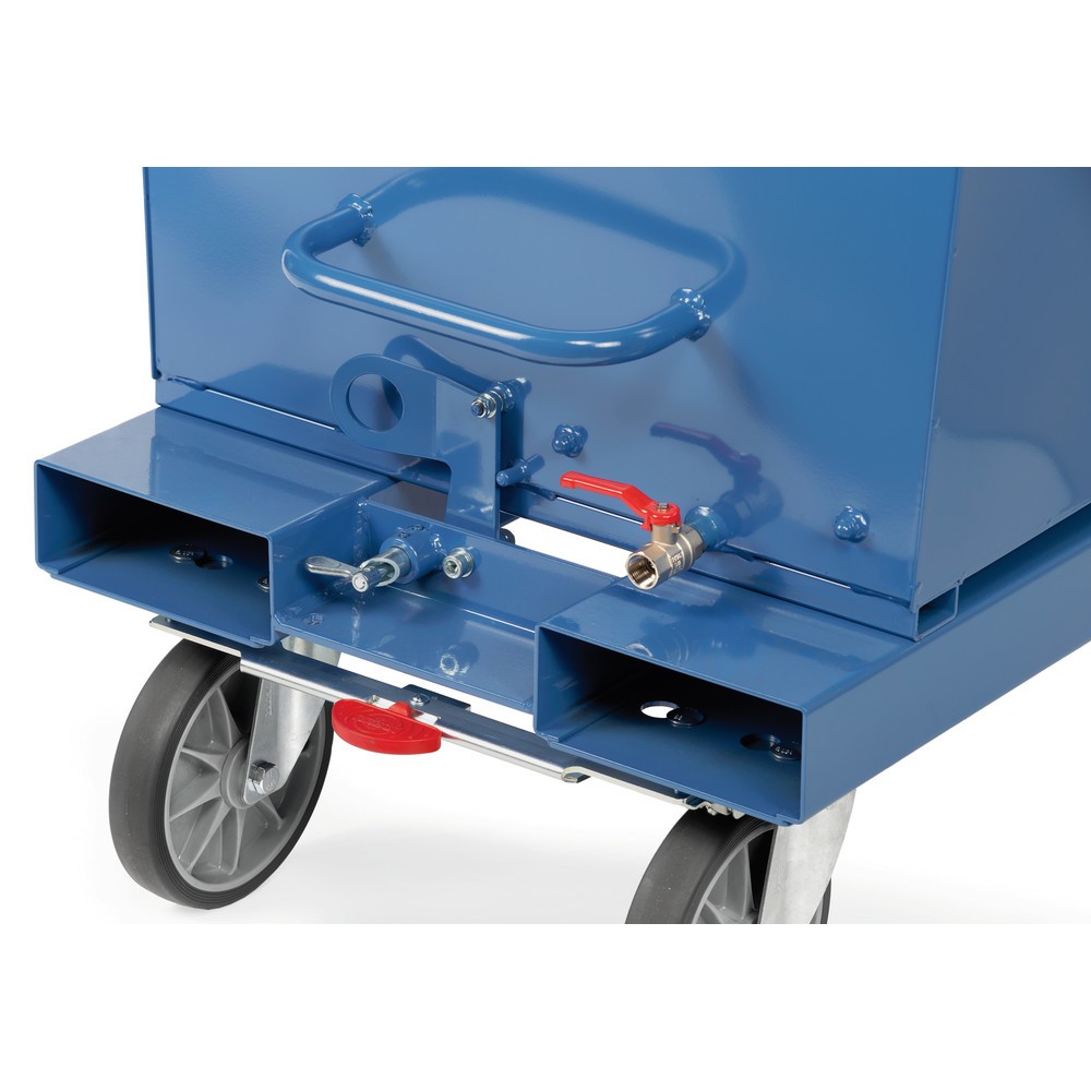 Productafbeelding nr. 2: fetra® kiepbak met aftapkraan, volume 0,45 m³, RAL 5007 briljantblauw