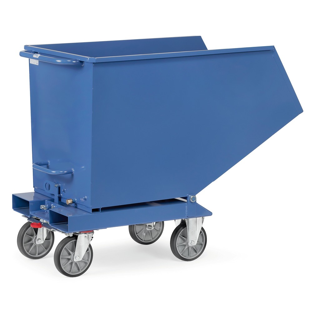 Productafbeelding nr. 1: Kiepbak met wielen fetra®, inhoud 0,45 m³, blauw