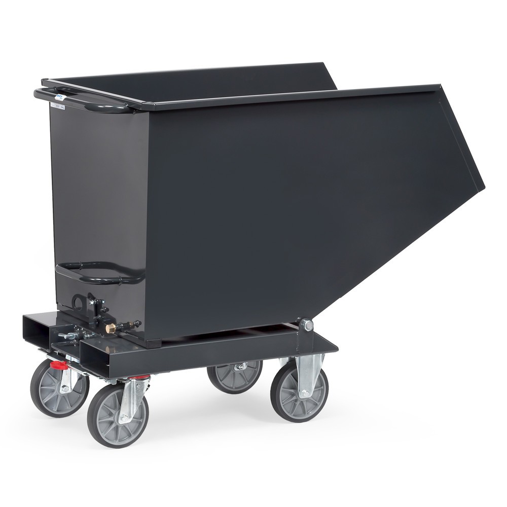 Productafbeelding nr. 2: Kiepbak fetra® met wielen, 0,8 m³, antracietgrijs