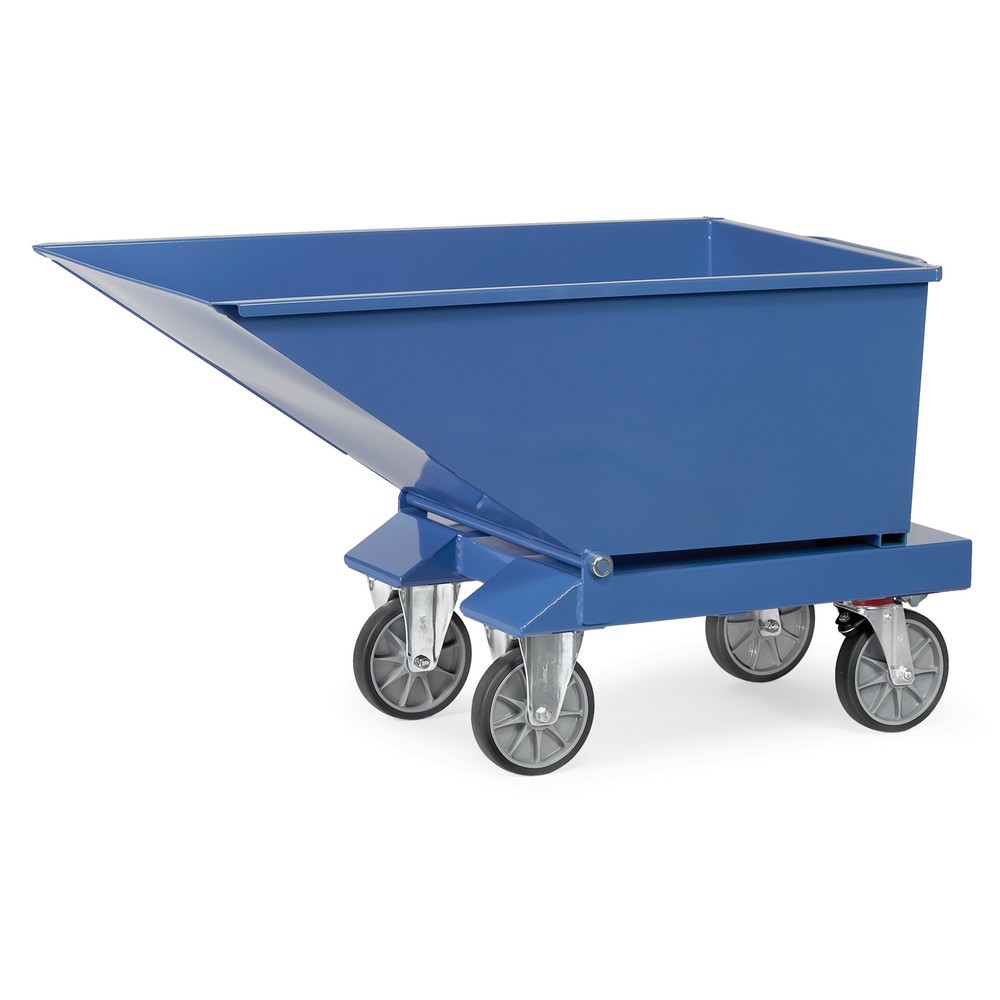 Product afbeelding: Kiepbak met wielen fetra®, inhoud 0,25 m³, blauw