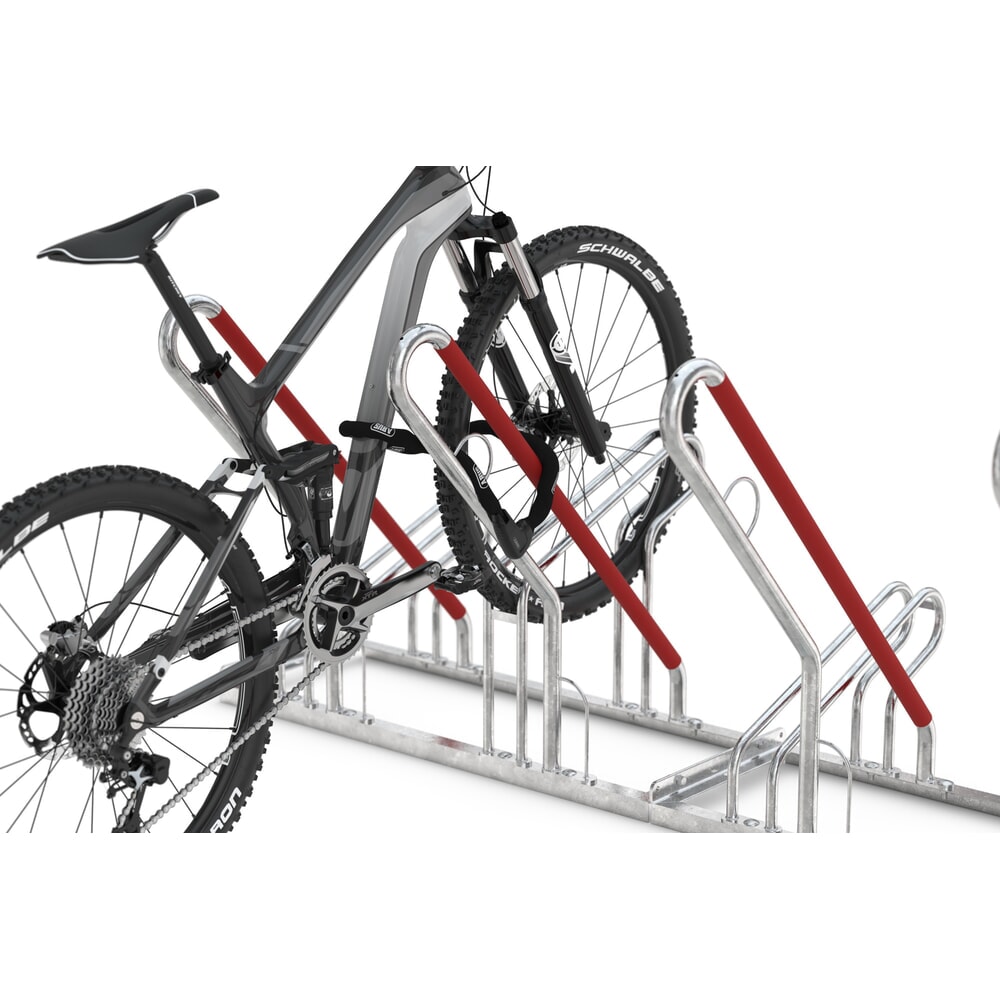 Productafbeelding nr. 3: Fietsenrek met parkeerbeugel, 1-zijdige wielinzet, 2 parkeerplaatsen, wielafstand 500 mm
