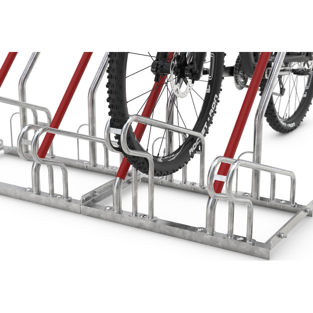 Productafbeelding nr. 2: Fietsenrek met parkeerbeugel, 1-zijdige wielinzet, 2 parkeerplaatsen, wielafstand 350 mm