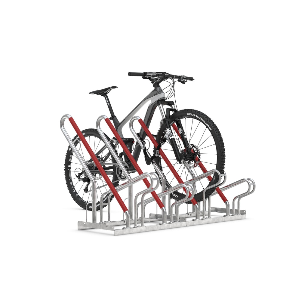 Productafbeelding nr. 9: Fietsenrek met parkeerbeugel, 1-zijdige wielinzet, 2 parkeerplaatsen, wielafstand 350 mm