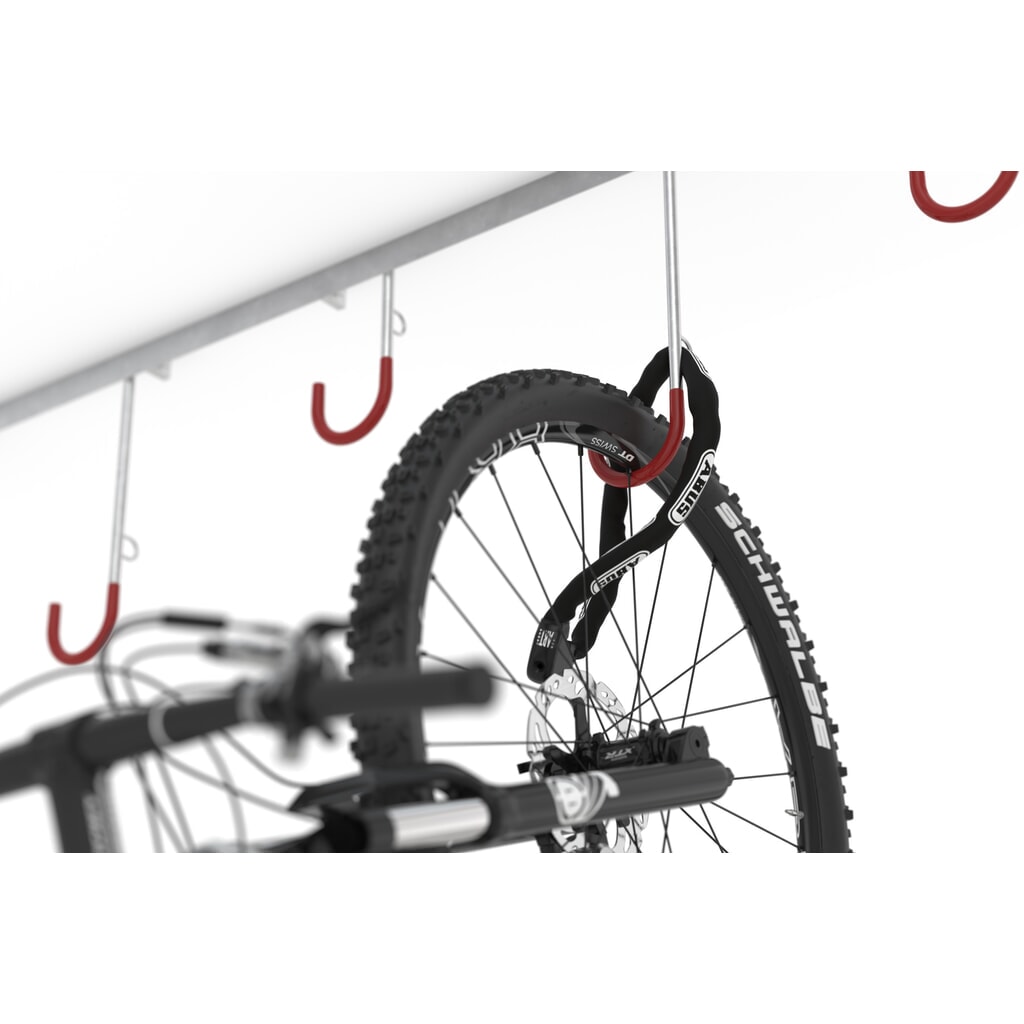 Productafbeelding nr. 3: Fietsophangrek, 4 plaatsen, wandmontage