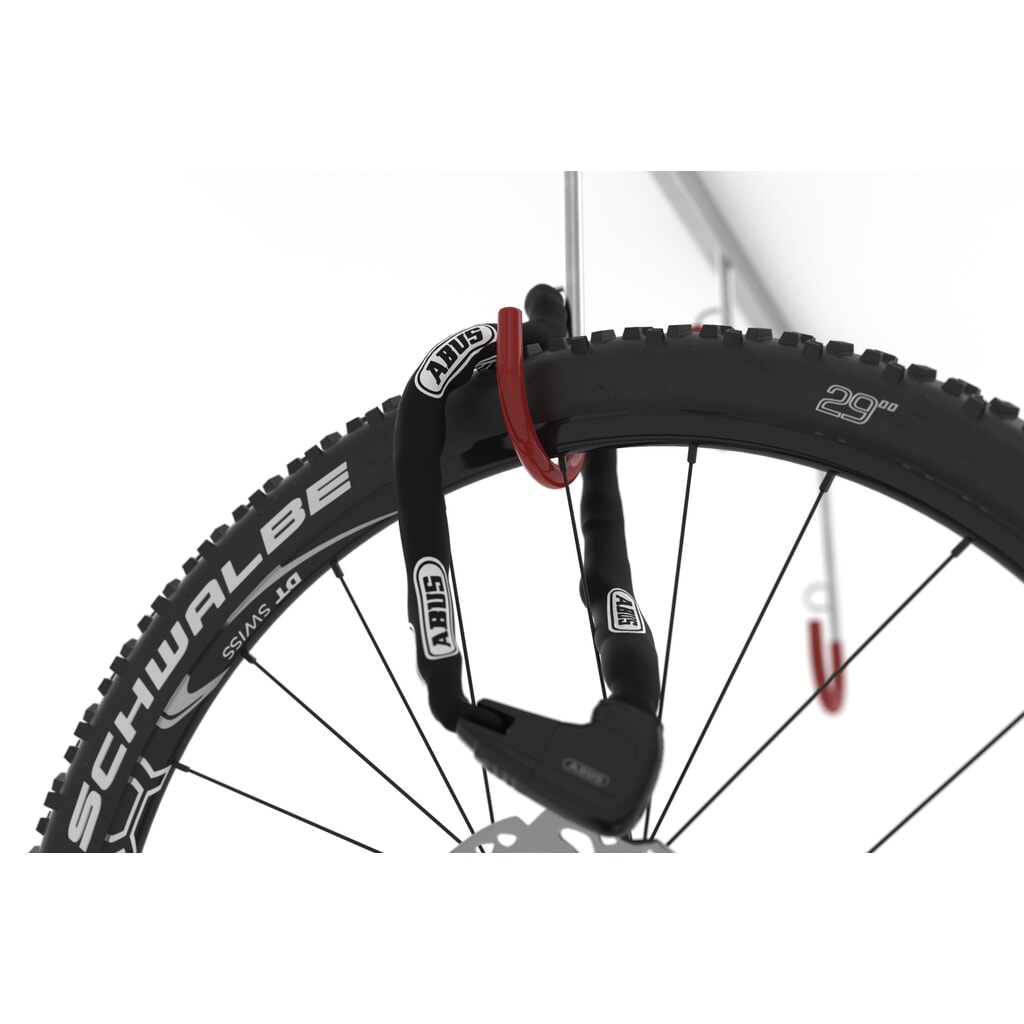 Productafbeelding nr. 4: Fietsophangrek, 4 plaatsen, wandmontage