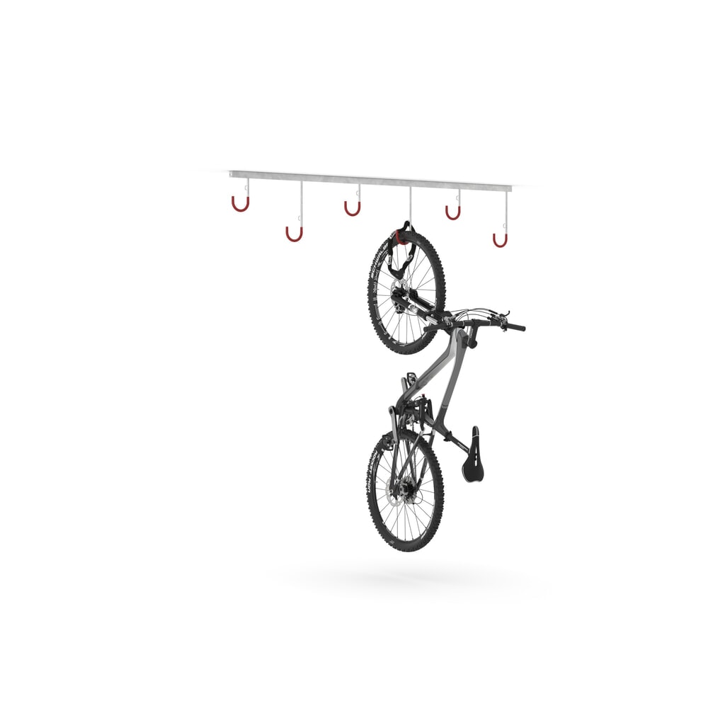 Productafbeelding nr. 8: Fietsophangrek, 4 plaatsen, wandmontage