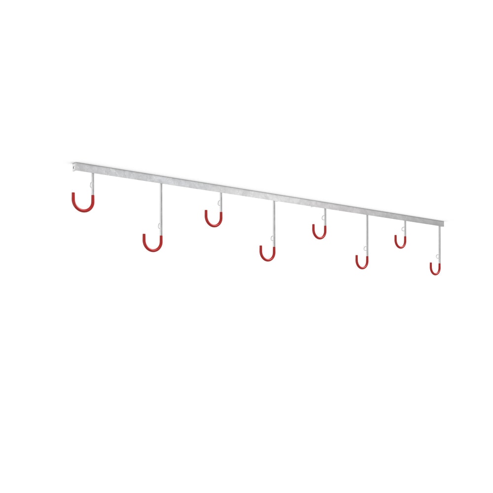 Product afbeelding: Fietsophangrek, 8 plaatsen, wandmontage