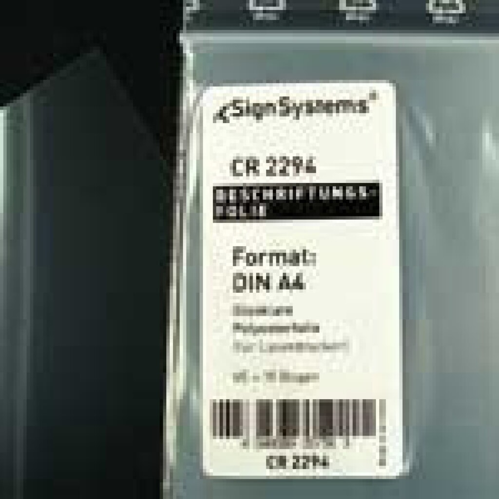Product afbeelding: Volledig transparante folie voor model BOX (10 vellen)