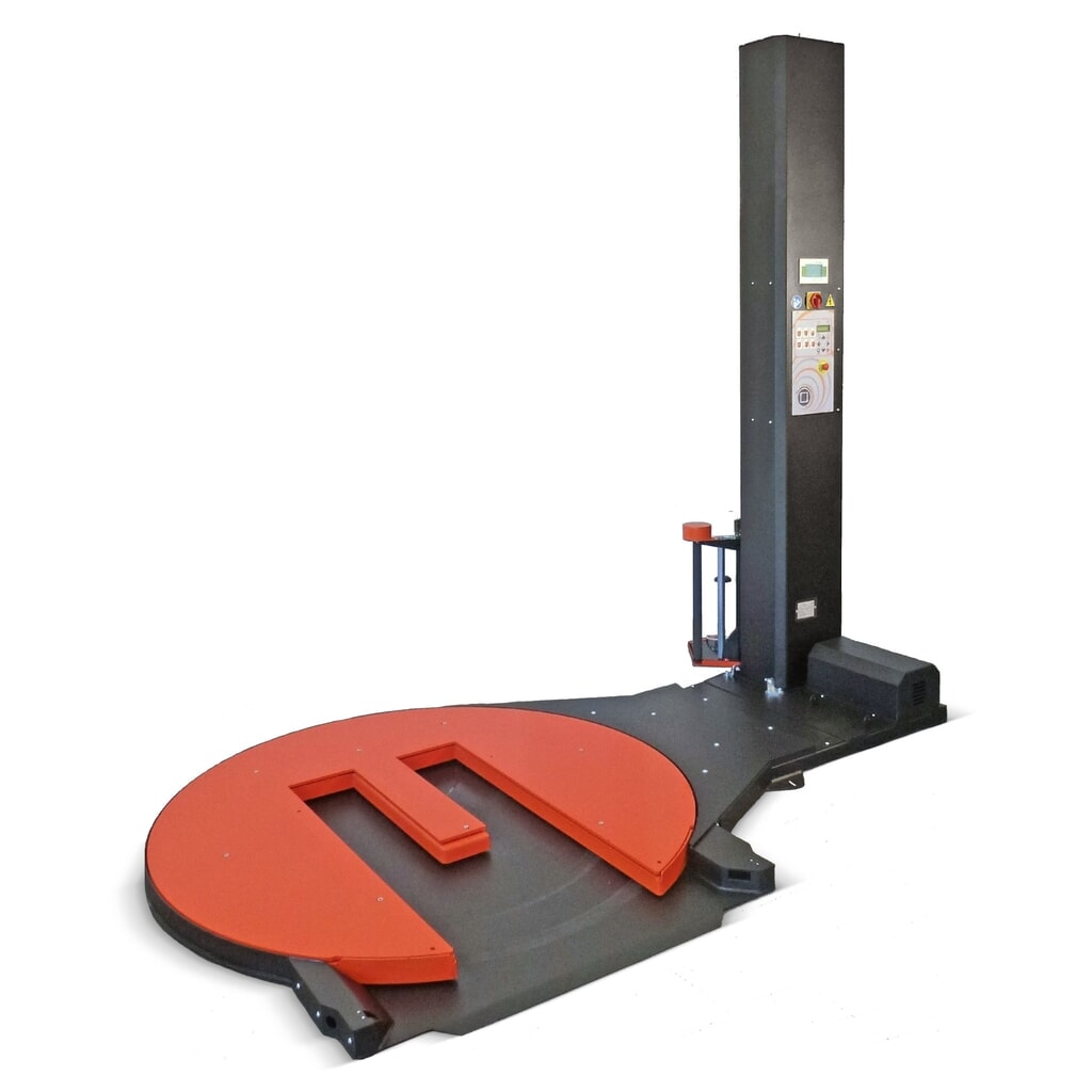 Productafbeelding nr. 1: Palletwikkelmachines HSD VOLTA-T+ met geïntegreerde weegschaal "FM", met magneetveldrem, wikkelhoogte 2.500 mm