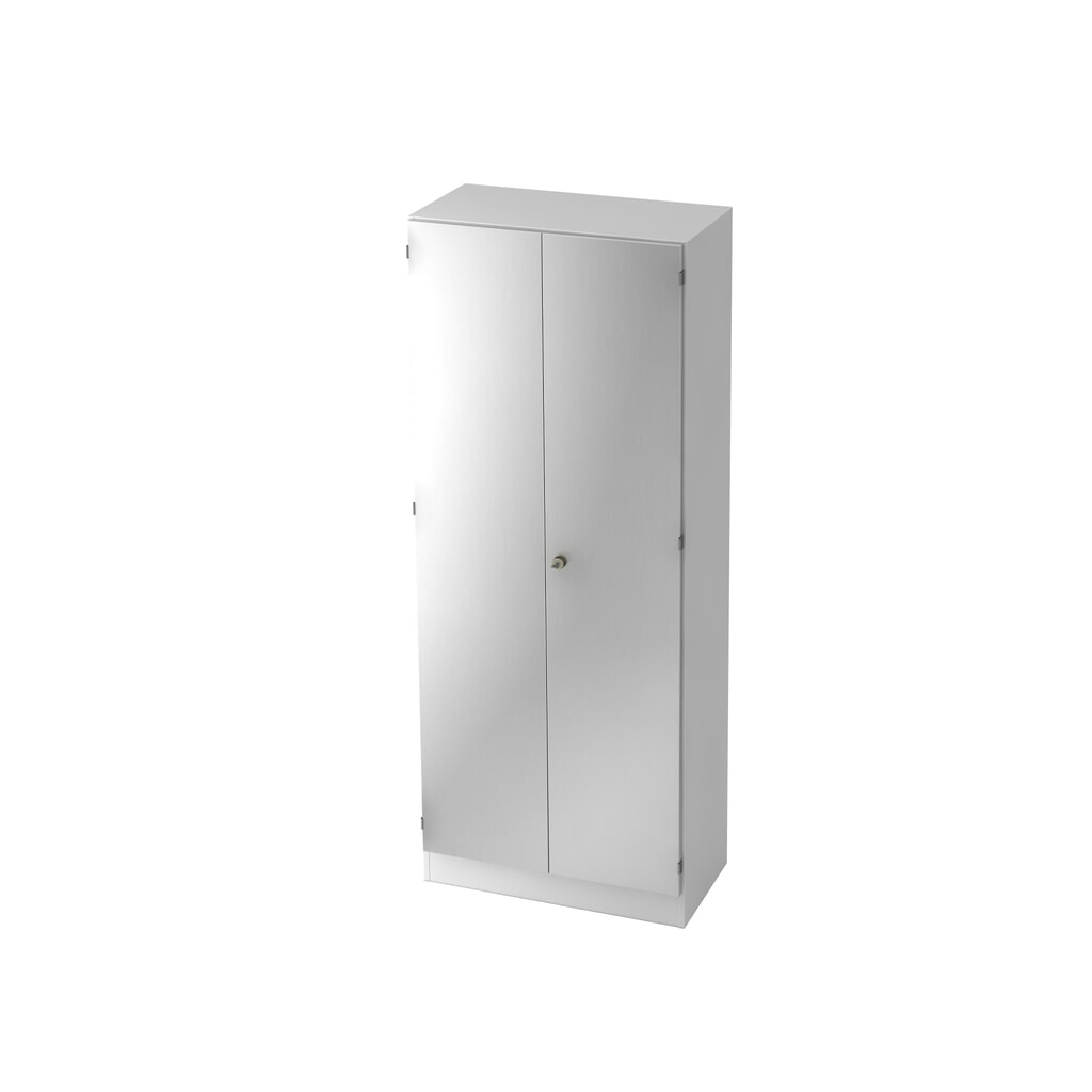 Product afbeelding: Garderobekast Hammerbacher 5 OH, SO-Bl. SG wit / zilver