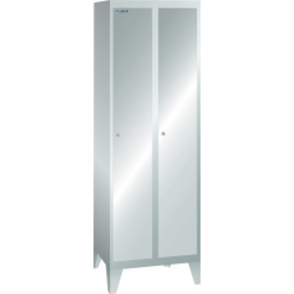 Product afbeelding: Garderobekast LISTA, (dxh) 500x1850 mm, met poten, 2 compartimenten, slot