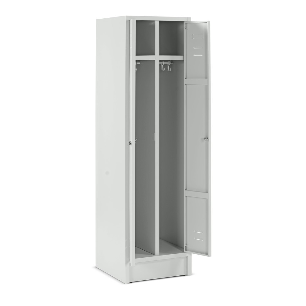 Productafbeelding nr. 2: Garderobekast met sokkel + draaivergrendeling, 2 compartimenten voor 2 personen, hxbxd 1.800 x 500 x 500 mm