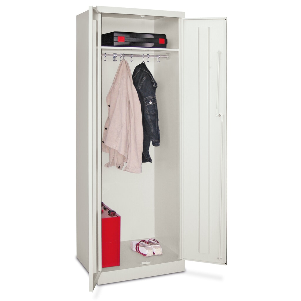Garderobekast PAVOY, hxbxd 1.800 x 600 x 500 mm, zuiver wit, zuiver wit Product afbeelding: Garderobekast PAVOY, hxbxd 1.800 x 600 x 500 mm, zuiver wit, zuiver wit