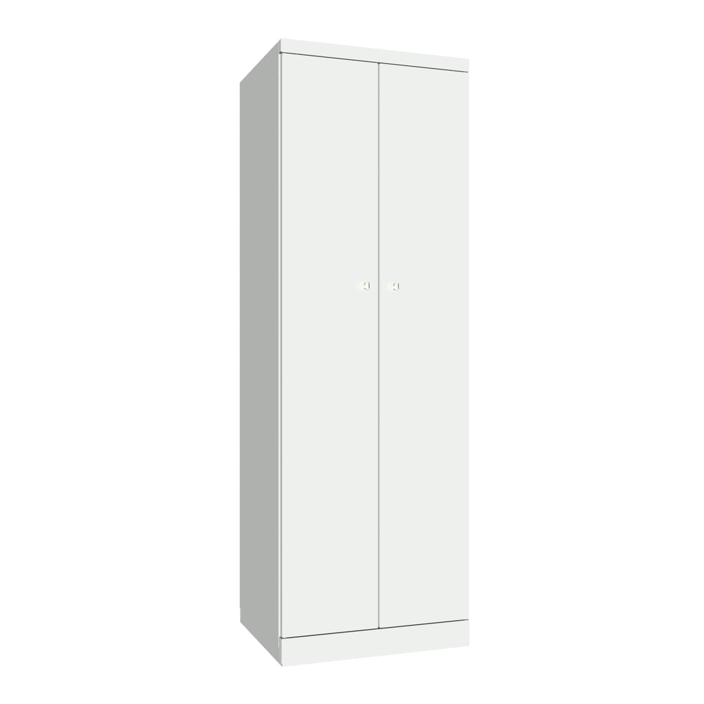 Productafbeelding nr. 1: Garderobekast PAVOY met openslaande deuren, hxbxd 1.800 x 600 x 500, afzonderlijk vergrendelbaar, lichtgrijs, lichtgrijs
