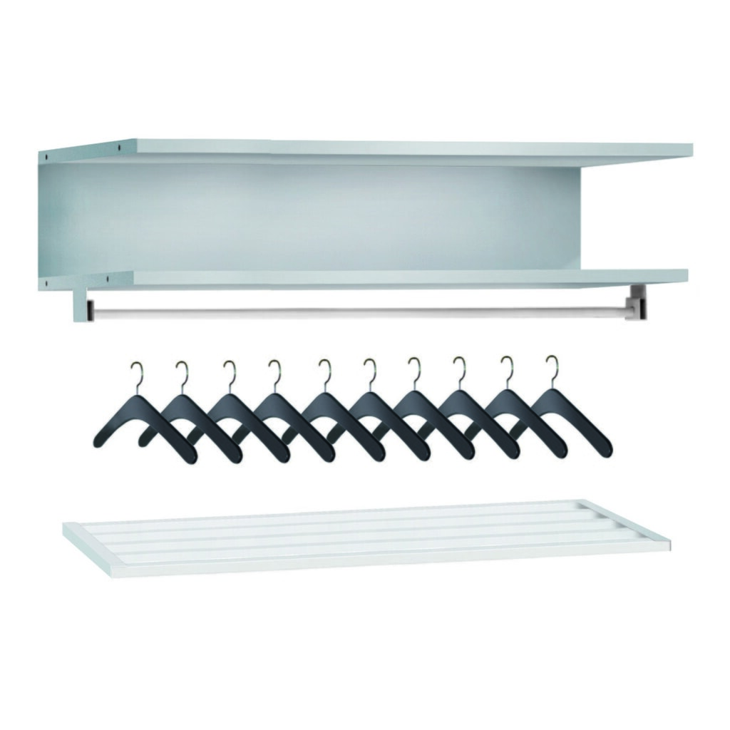 Garderobeset voor PAVOY lockerkast, 10 opbergplaatsen, breedte 900 mm Product afbeelding: Garderobeset voor PAVOY lockerkast, 10 opbergplaatsen, breedte 900 mm