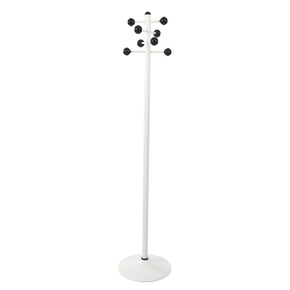 Product afbeelding: Garderobestandaard Granada, vrijstaand, 8 haken, wit