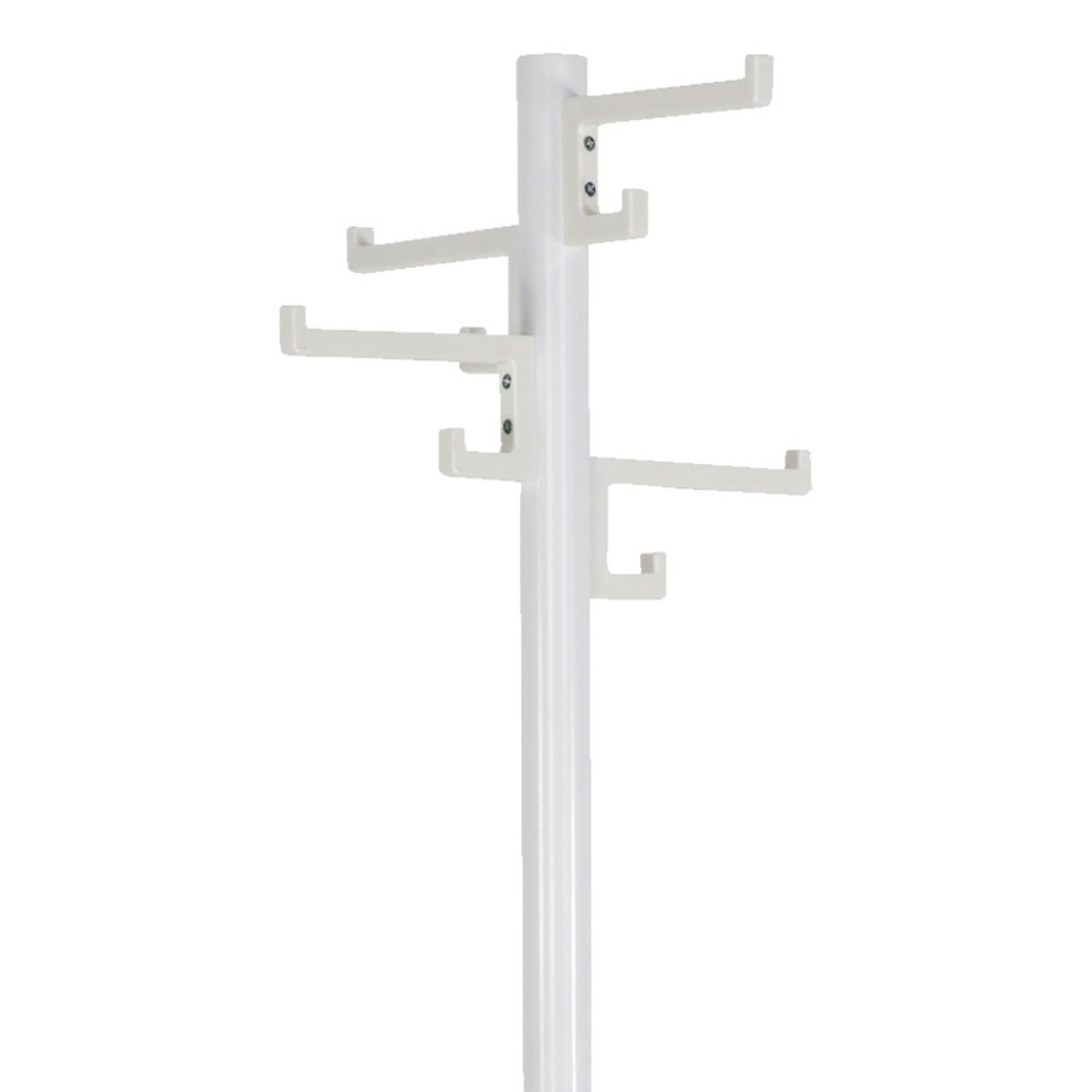 Productafbeelding nr. 2: Garderobestandaard Porcelain, vrijstaand, 4 dubbele haken, wit