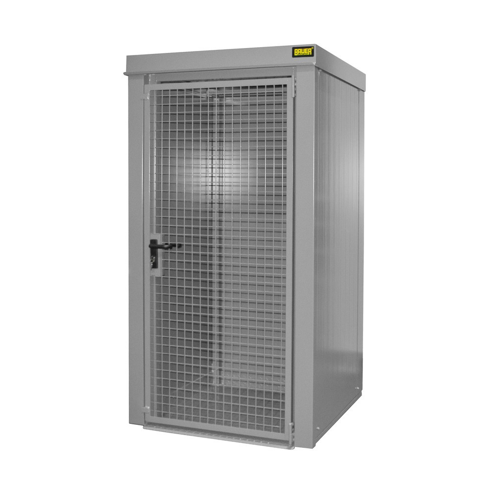 Product afbeelding: Gasflescontainer voor max. 9 flessen, brandbestendig, muisgrijs