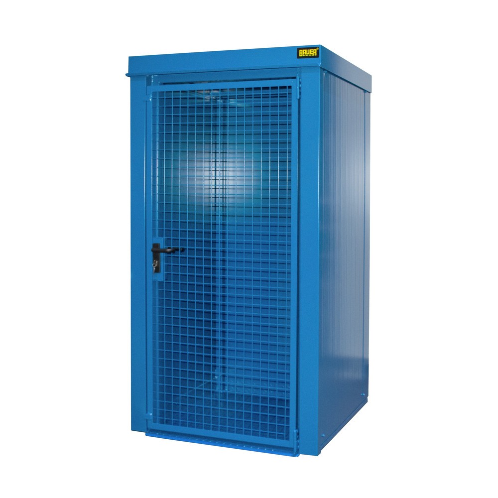 Product afbeelding: Gasflescontainer voor max. 9 flessen, brandbestendig, lichtblauw