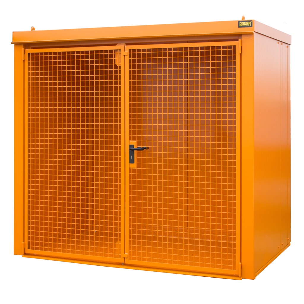 Gasflescontainer, brandbestendig