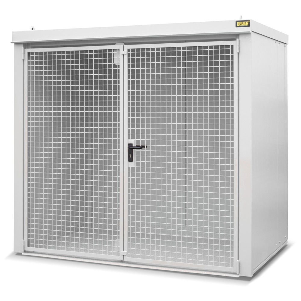 Product afbeelding: Gasflescontainer voor max. 45 flessen, brandbestendig, grijswit