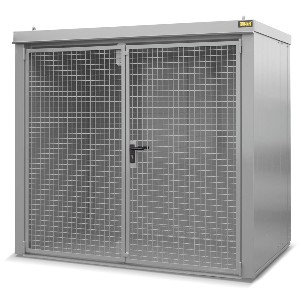 Product afbeelding: Gasflescontainer voor max. 45 flessen, brandbestendig, muisgrijs