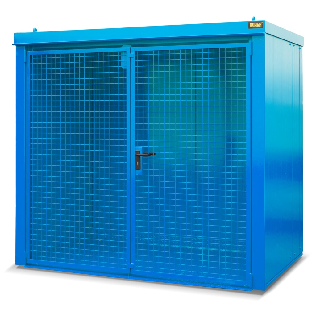 Gasflescontainer, brandbestendig