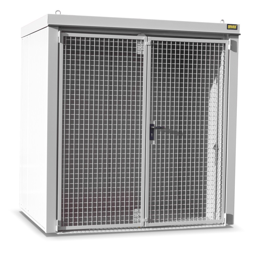 Product afbeelding: Gasflescontainer voor max. 35 flessen, brandbestendig, grijswit