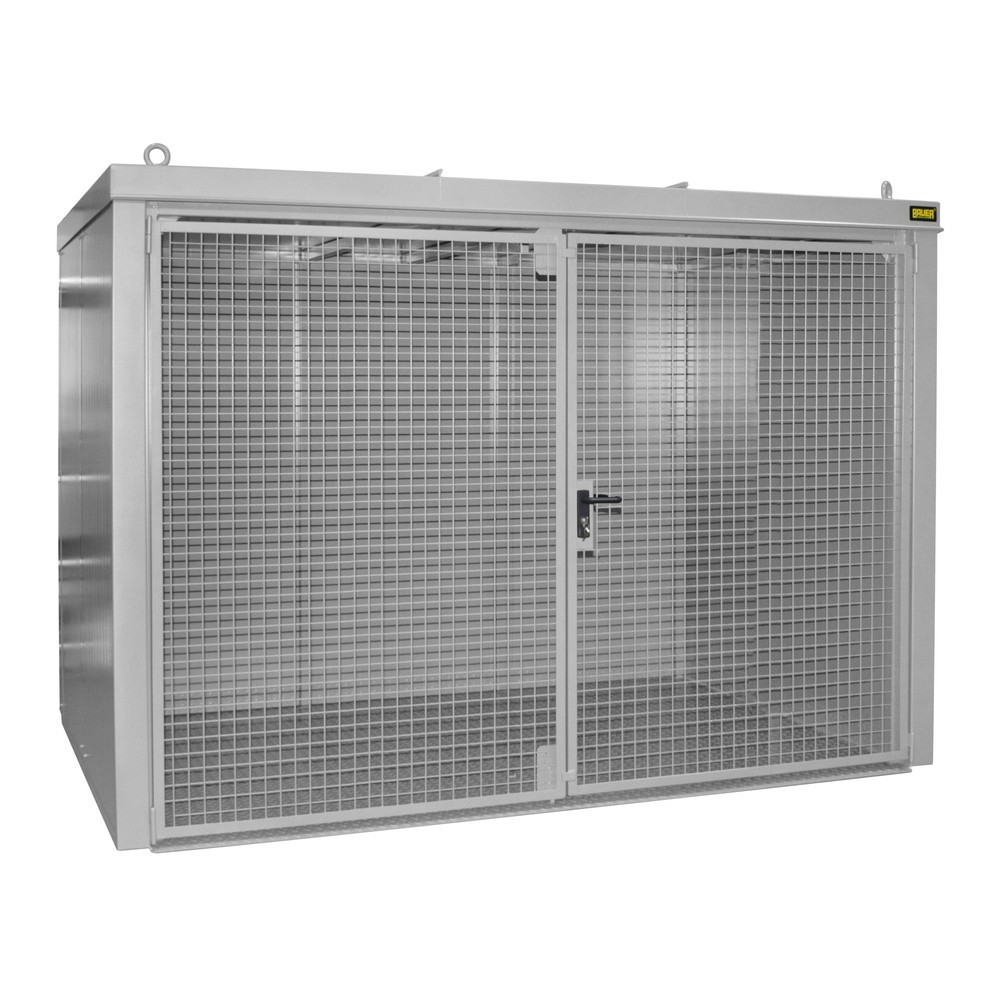Product afbeelding: Gasflescontainer voor max. 60 flessen, brandbestendig, muisgrijs