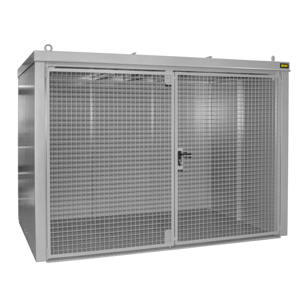 Product afbeelding: Gasflescontainer voor max. 96 flessen, brandbestendig, muisgrijs