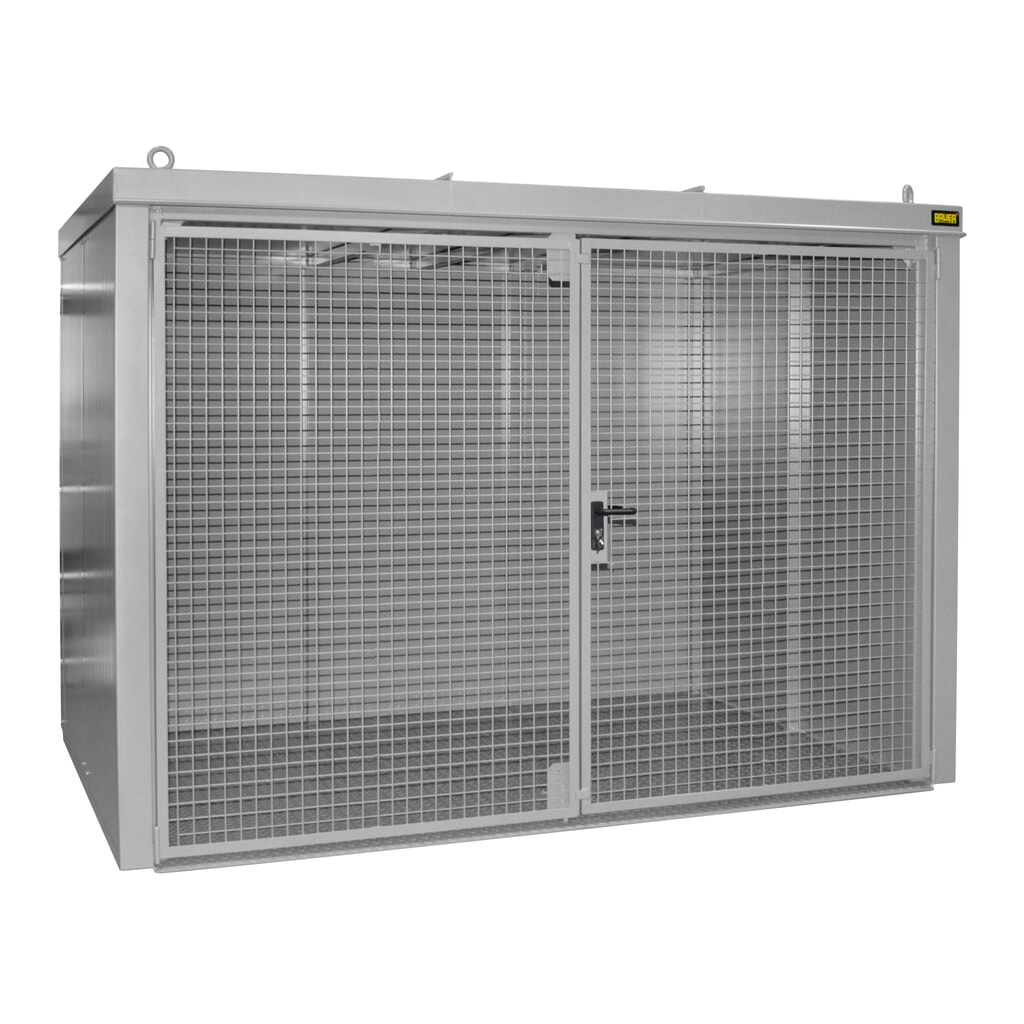Gasflescontainer, brandbestendig