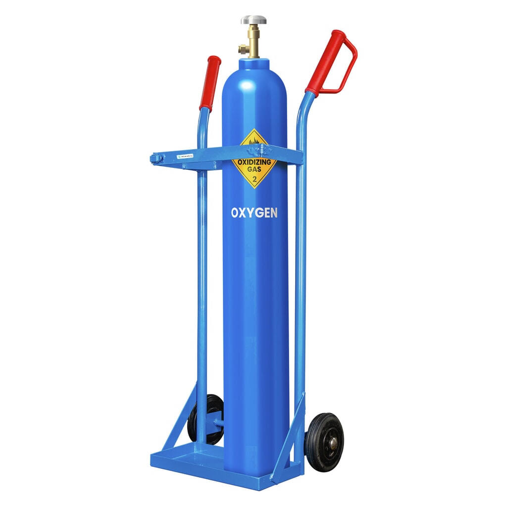 Product afbeelding: Gasflessenwagen HEMMDAL, voor 2 stalen flessen van elk 10 liter