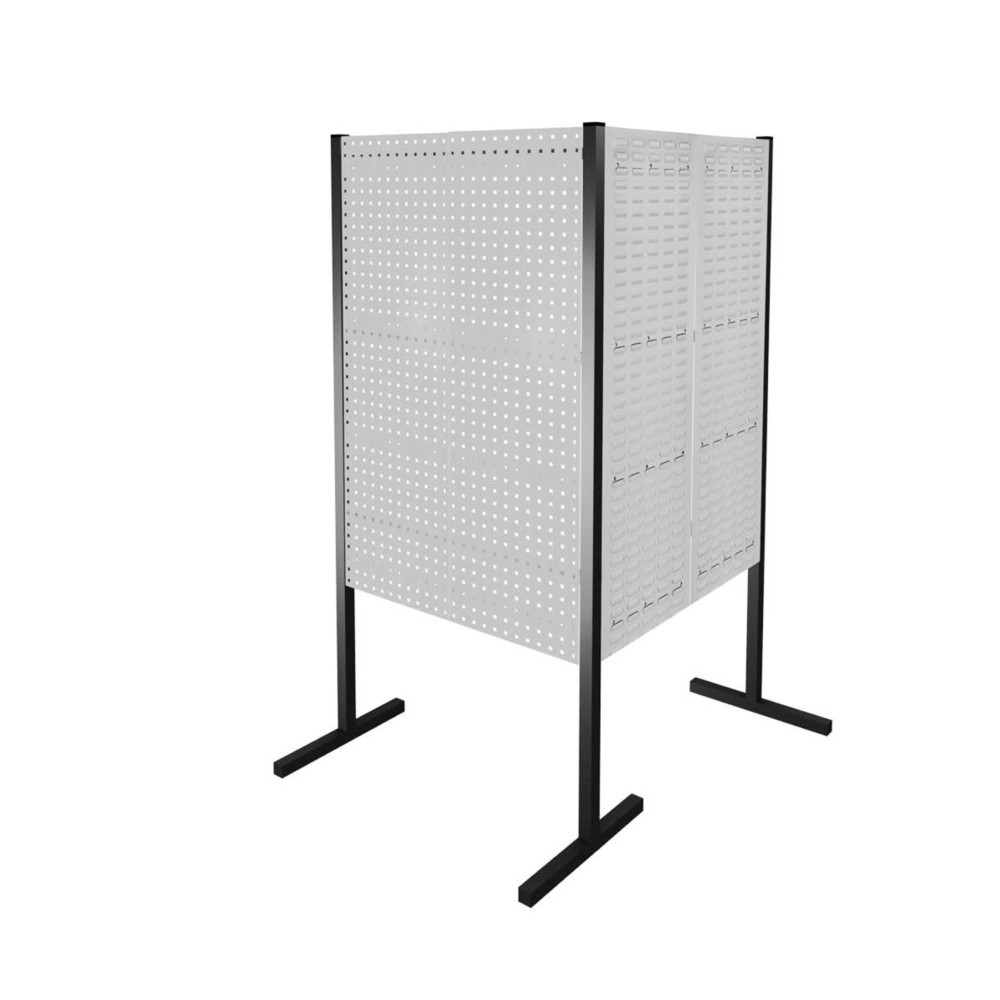 Product afbeelding: 2 gaten/2 sleufplaten, dubbel veld 90°, H 2.000 mm, lichtgrijs